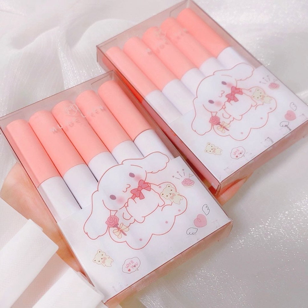 [SET ISI 5] Mugeleen Velvet Cake Lip Gloss Matte