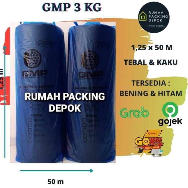 

Bubble Wrap Roll MURAH GMP Hitam 1,25 x 50 m