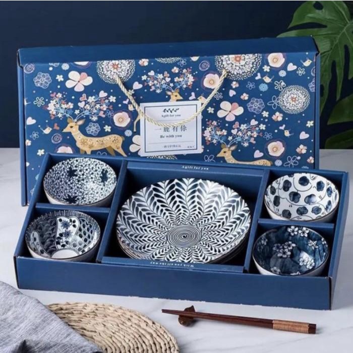 

Wedding Gift Set Ceramic Plate Bowl Hampers Lebaran Natal Kado Ultah Cod Dan Best Seller