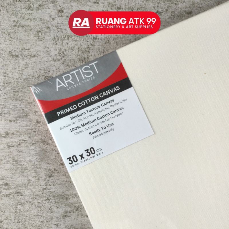 

Artist Canvas Cotton Canvas Series Kanvas Lukis Cotton Medium Texture Ukuran 30x30 cm