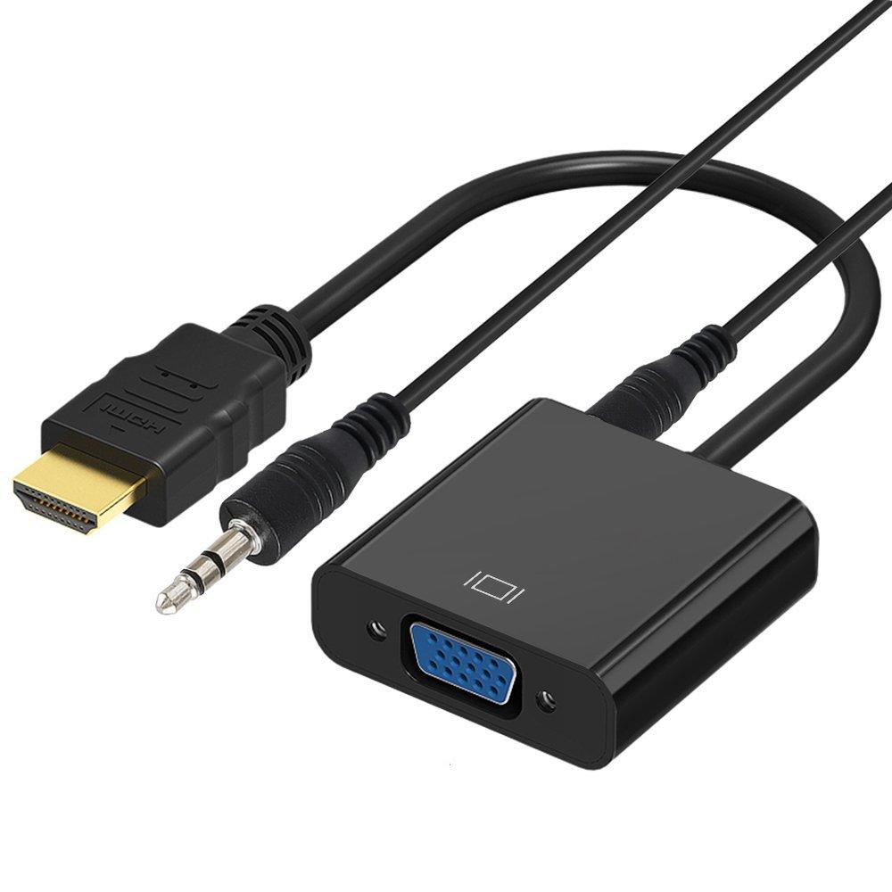 HDMI to VGA Adapter with Sound Cable