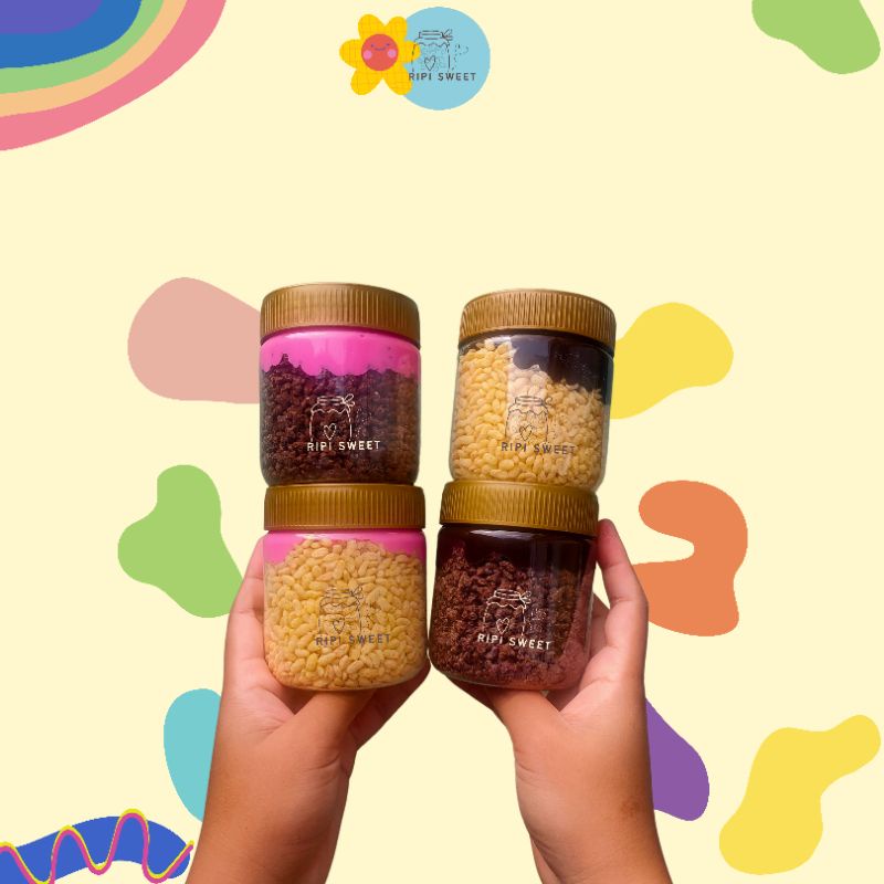 

NYAM NYAM | Crispy Rice Sweet Jar 300 ML | Coklat Crispy Lumer - Cemilan Kekinian Topping Leleh