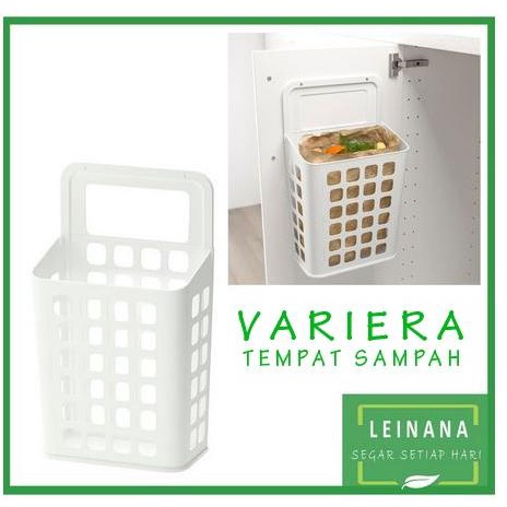 Tempat sampah putih TEMPAT SAMPAH DINDING / tempel / waste bin white barang ready terus