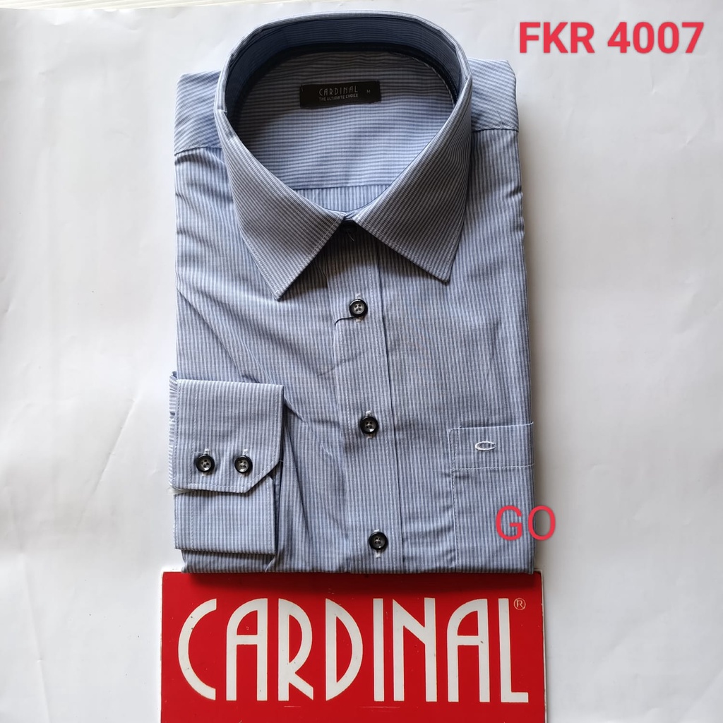 gof S R CARDINAL KEMEJA FORMAL BINTIK PANJANG Pria Pakaian Atasan Lengan Panjang Distro Original 5