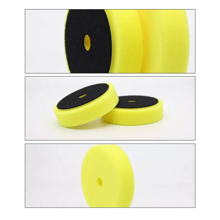 NORTHWOLF Foam Pad 3 inch Convex  Busa Mesin Poles YELLOW Medium