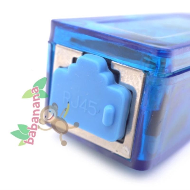 Dust Cover LAN RJ45 plug penutup anti debu Socket biru router