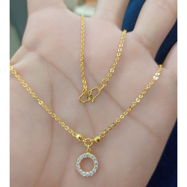 KALUNG ANAK LIONTIN PERAK 925 LAPIS MAS