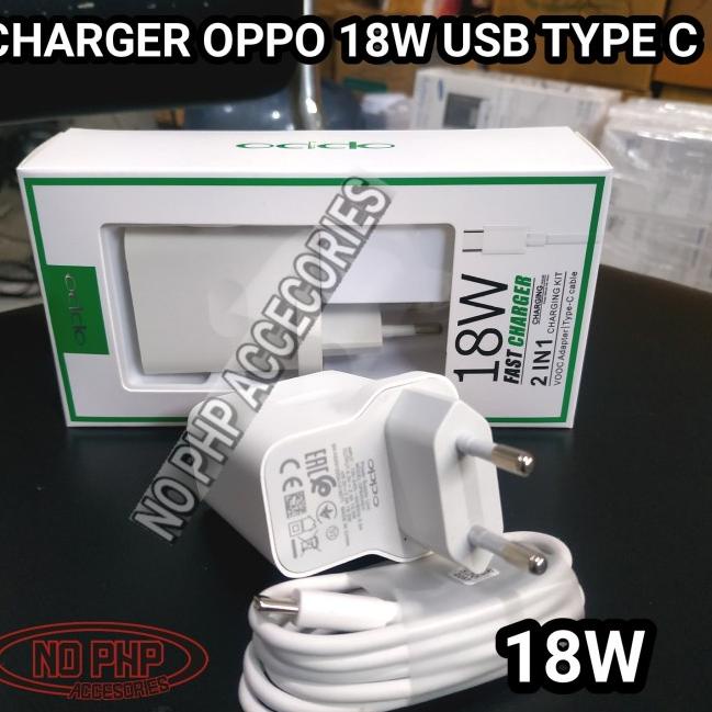 CHARGER OPPO (18W) A52 A92 A53 A33 FAST CHARGER ORIGINAL 100% (USB C)