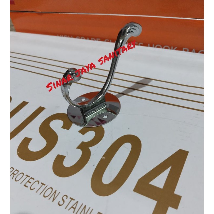 Gantungan baju stainless 304 / Roobe hook stainless / cantolan baju