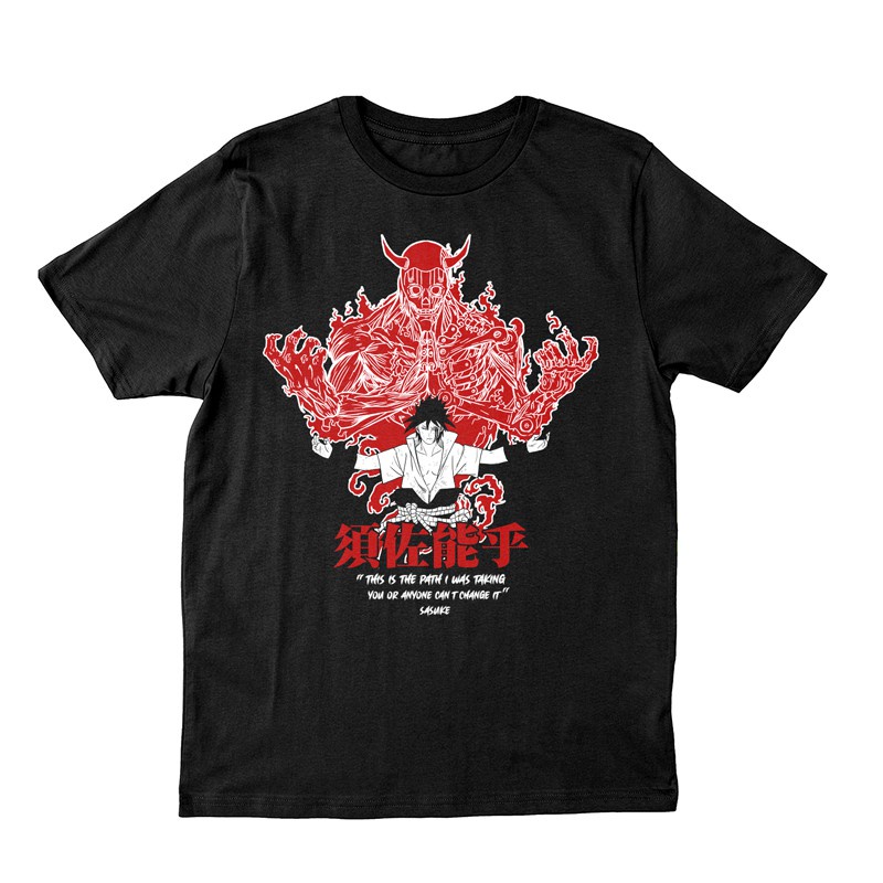 Kaos Anime Sasuke Susano Skull Form Naruto Shipunden Uciha Clan/Kaos distro