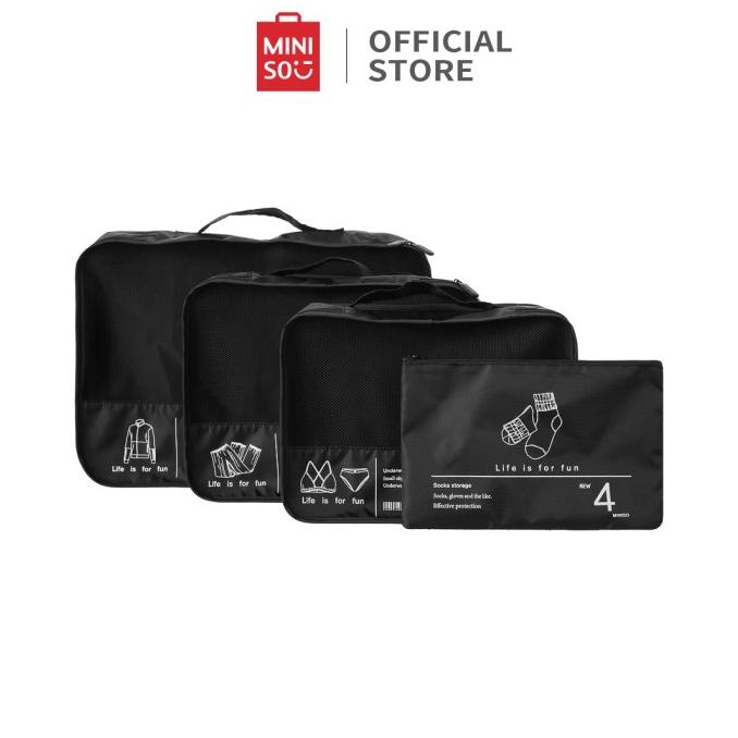 MINISO Travel Organizer Tas Penyimpanan 4pcs Portable Travel Bag