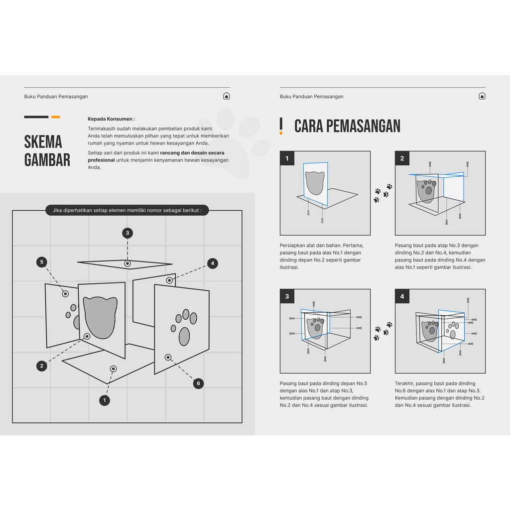 KANDANG KUCING TINGKAT / KANDANG CAT / KANDANG KOKOH LEBIH TEBAL FEZONE