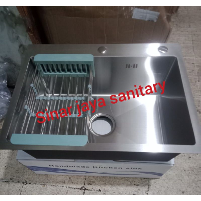 Kitchen sink minimalis 6045 stainless 304 / Promo sink 6045 stainless / bak cuci piring