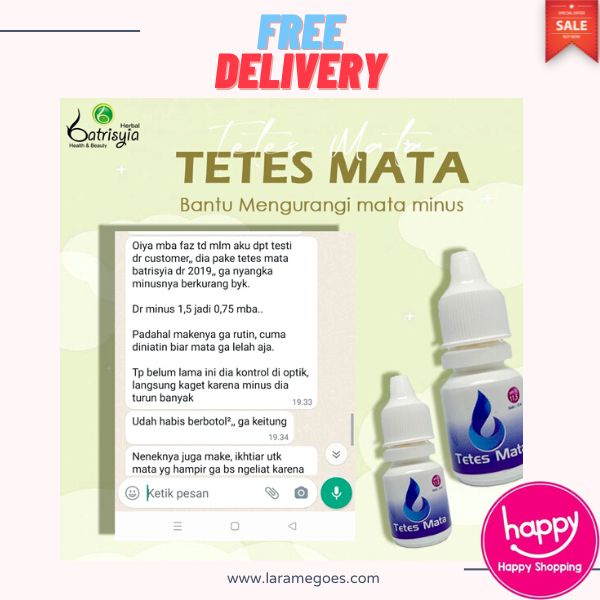 ⚡BEST SELLER⚡ Batrisyia Tetes Mata Minus Katarak Rabun Silinder | TETES MATA HERBAL MULTIFUNGSI asli