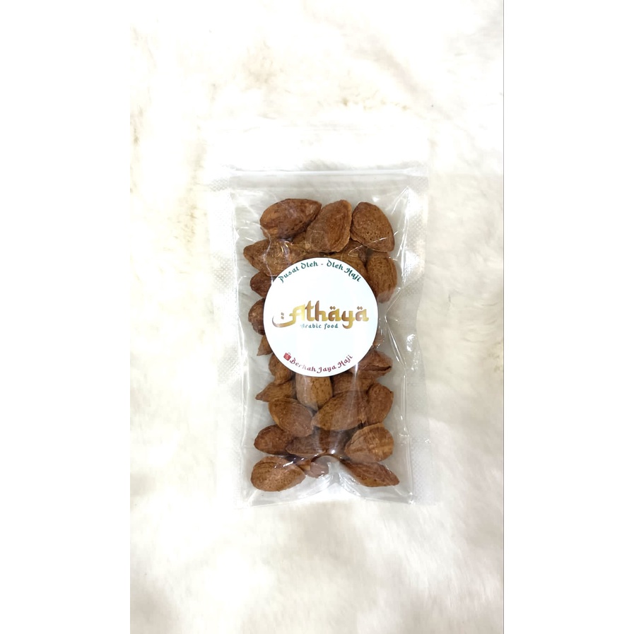 Jajanan Khas Arab murah/ Oleh-oleh arab/ cemilan sehat/ kuaci biji labu/ kacang mete almond/ coklat arab/ kemasan 100gr