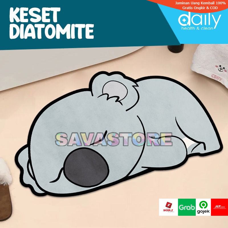 Keset Diatomite Anti Bau Cepat Kering Dan Anti Bakteri