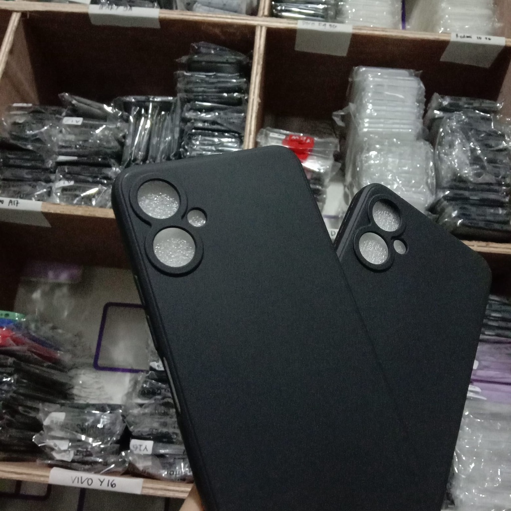 Promo Case TECNO SPARK 9T Case Black Matte Casing Premium Slim Exellent Cover | Soft Matte | Soft Case Macaron