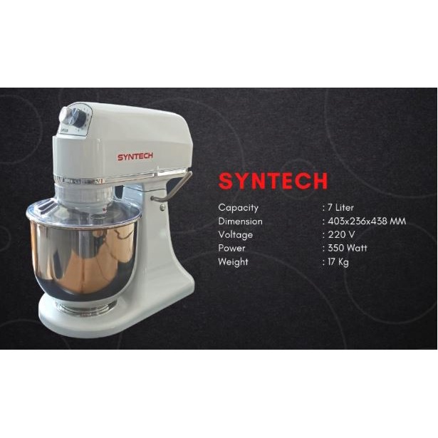 Jual SYNTECH FL7B TABLETOP MIXER STAND MIXER KUE ROTI KAPASITAS 7 LITER Mesin