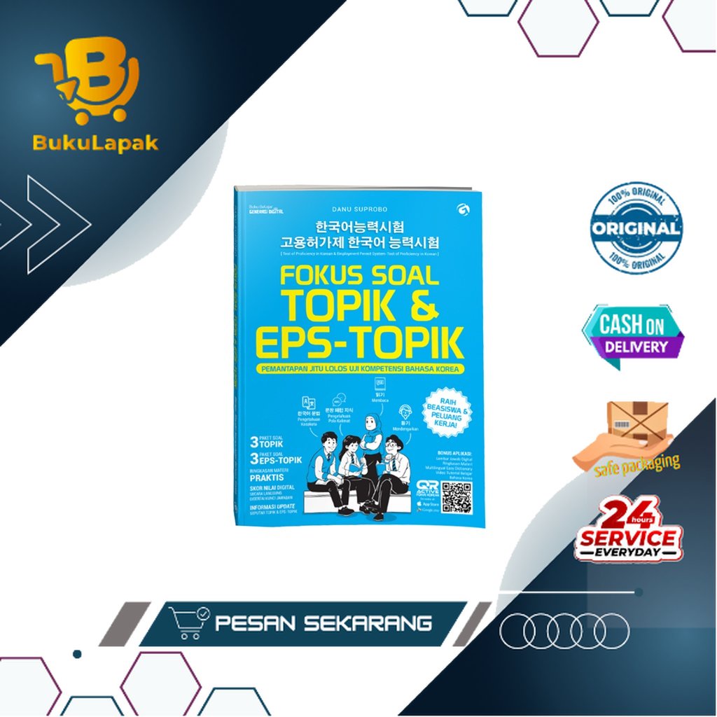 Buku EPS TOPIK, Fokus Soal TOPIK & EPS-TOPIK, Buku Korea, Genta Group