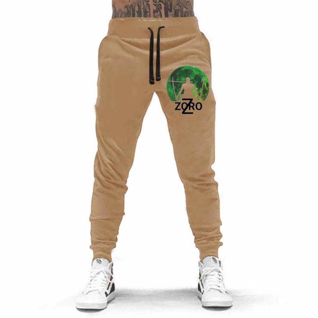 CELANA PANJANG JOGGER TULISAN ZORO UNISEX BAHAN FLEECE TEBAL / KUALITAS BAGUS / JOGGER PRINTING