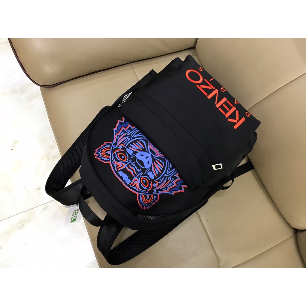 （Shopee Live）KZ9BB05-9 KZ9BB05   k-z backpack New tiger head embroidered letter embroidered nylon canvas backpack  beibao