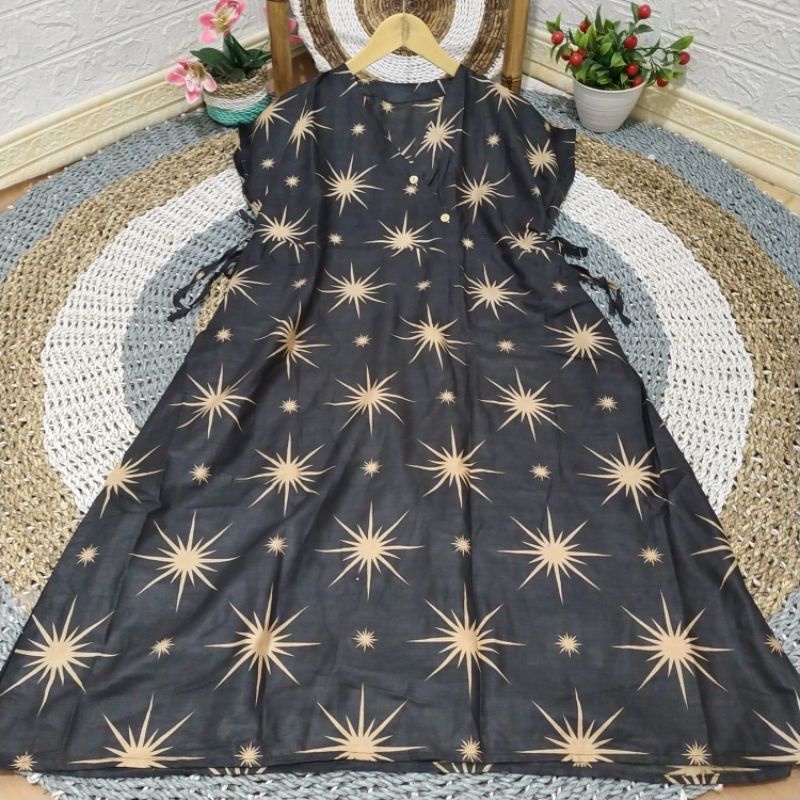 DASTER KIMONO PENDEK || DRESS KIMONO || HOMEDRESS KIMONO KEKINIAN-Bintang 4