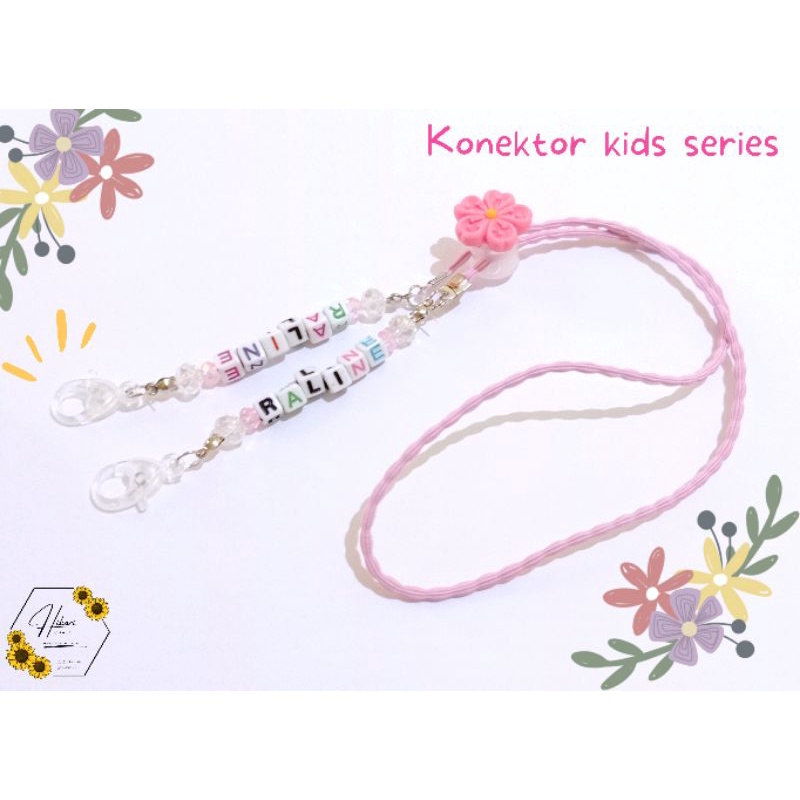 KONEKTOR HIJAB ANAK / TALI MASKER ANAK / STRAPMASK CUSTUM NAMA