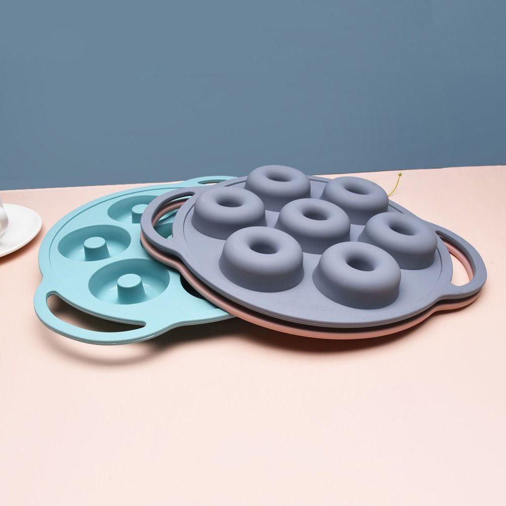 Top 3D Bentuk Donat Alat Dekorasi Kue Jelly Dome Muffin Cup Coklat Loyang Kue Baking Pan