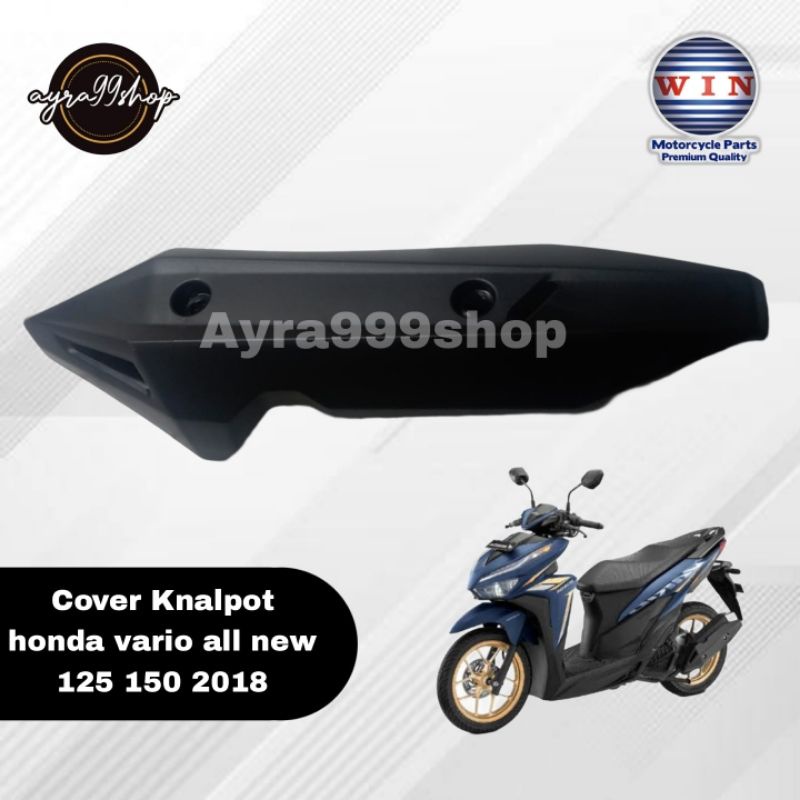 Cover Knalpot Tutup Knalpot Honda Vario All New 125/150 2018-2022 Merk Win