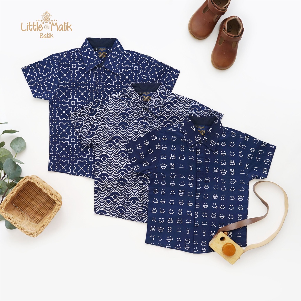 -Batik Organik- Kemeja Batik Anak Lengan Pendek By Little Malik Batik, Garutan