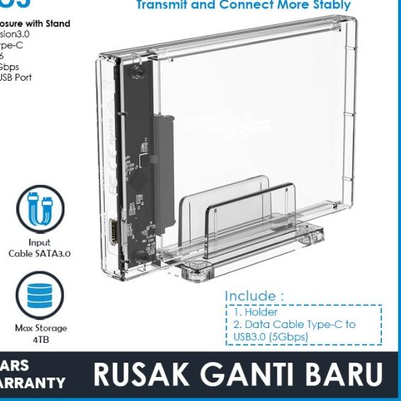 ORICO Transparent Series 2.5 inch 10Gbps Hard Drive Enclosure - 2159C3