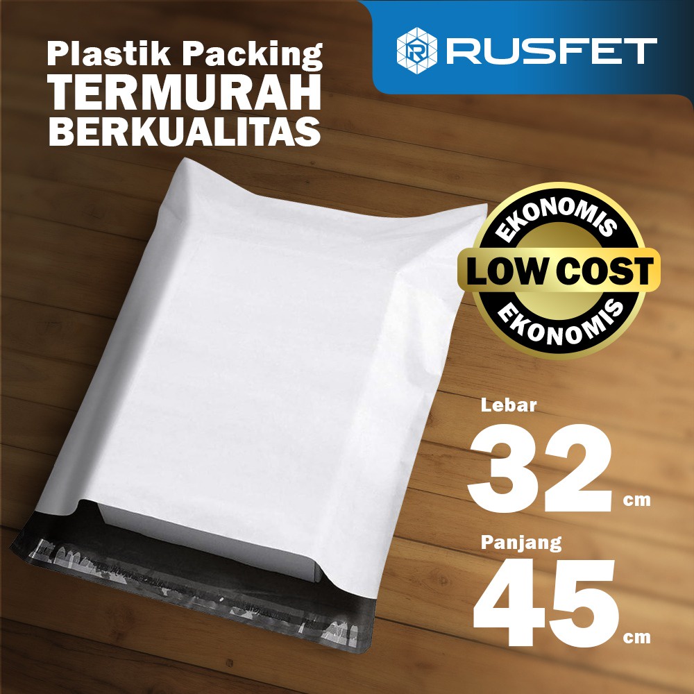 

Amplop Plastik Polymailer White Ekonomis Low Cost/Plastik Packing Polos Olshop Termurah