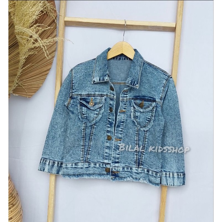 JAKET JEANS SNOW RAWIS ANAK 1-12 TAHUN