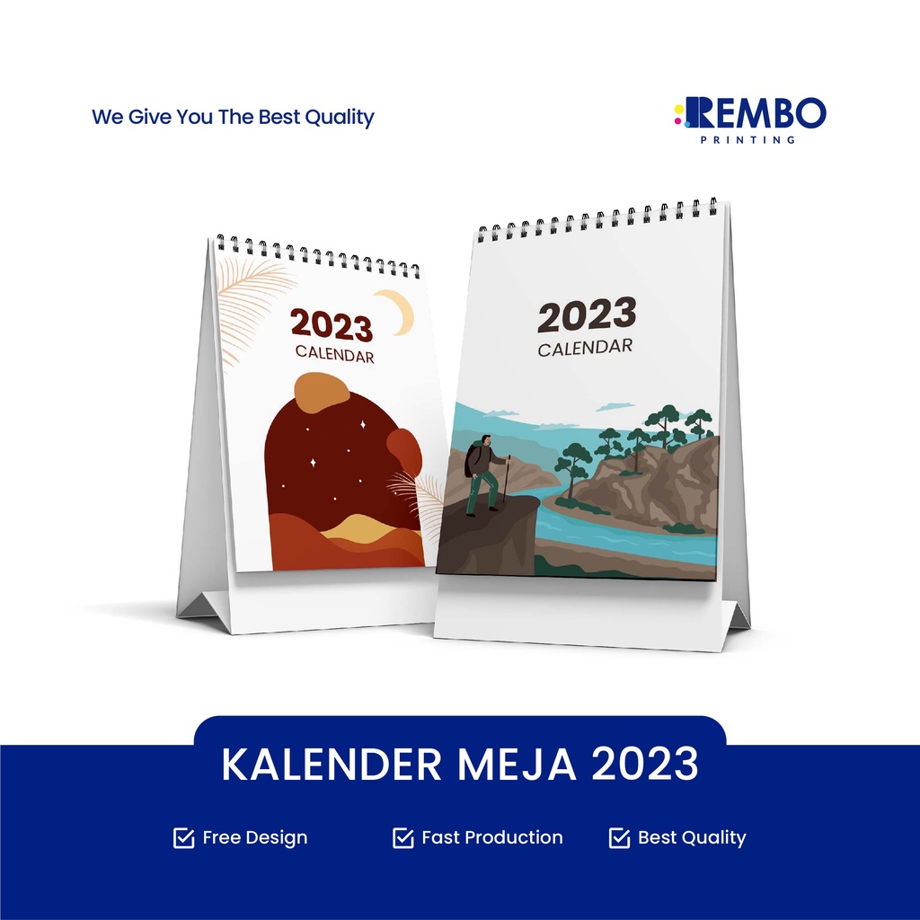 Kalender - Kalender Meja - Calendar Meja 2023 Spiral