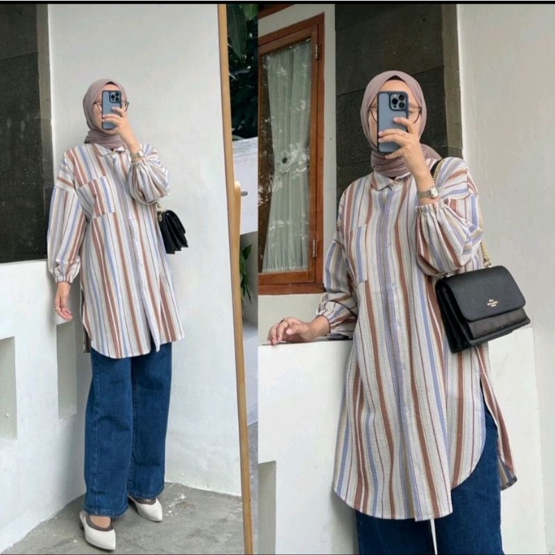 GG- Lidya Cute Tunik |Tunik stripee