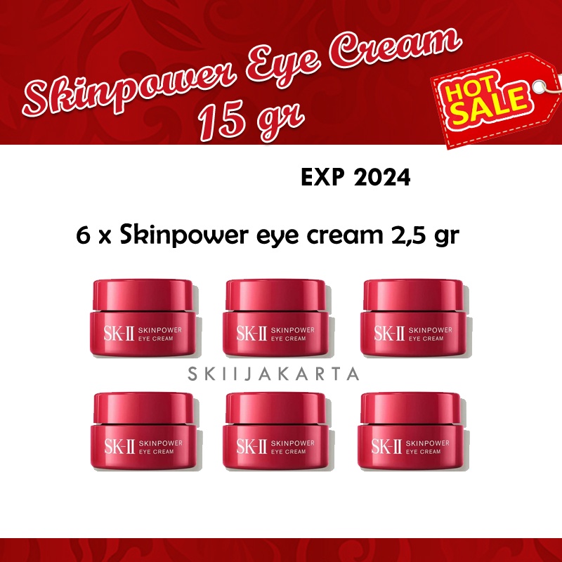 SK-II SKII SK II Skinpower Eye Cream / Skin Power Pelembab Mata 2.5gr isi 6 pcs