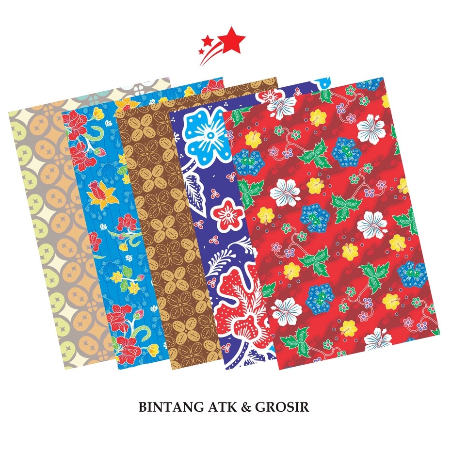 

Kertas Kado BINTANG (1Set isi 10Lmbr) Kertas Kado Motif Batik