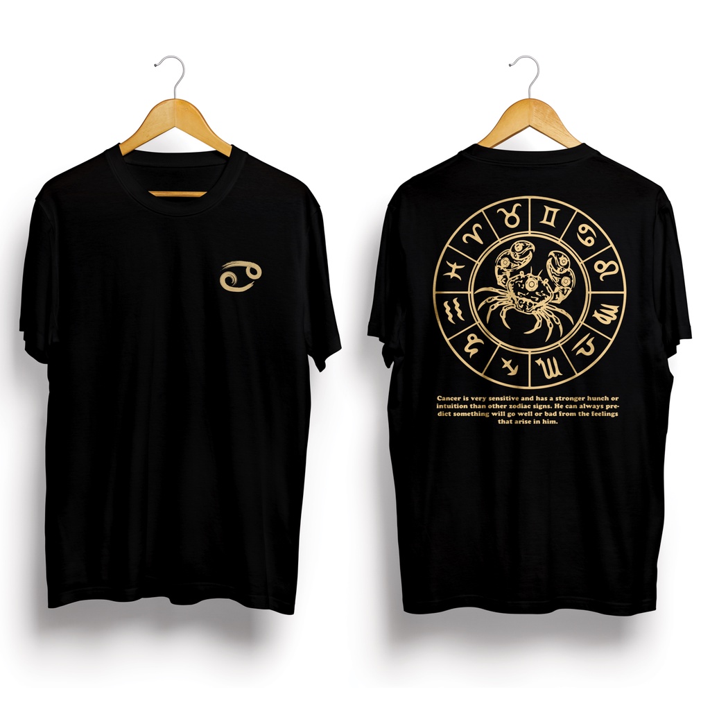 Baju Kaos Distro Pria Wanita Zodiak Cancer