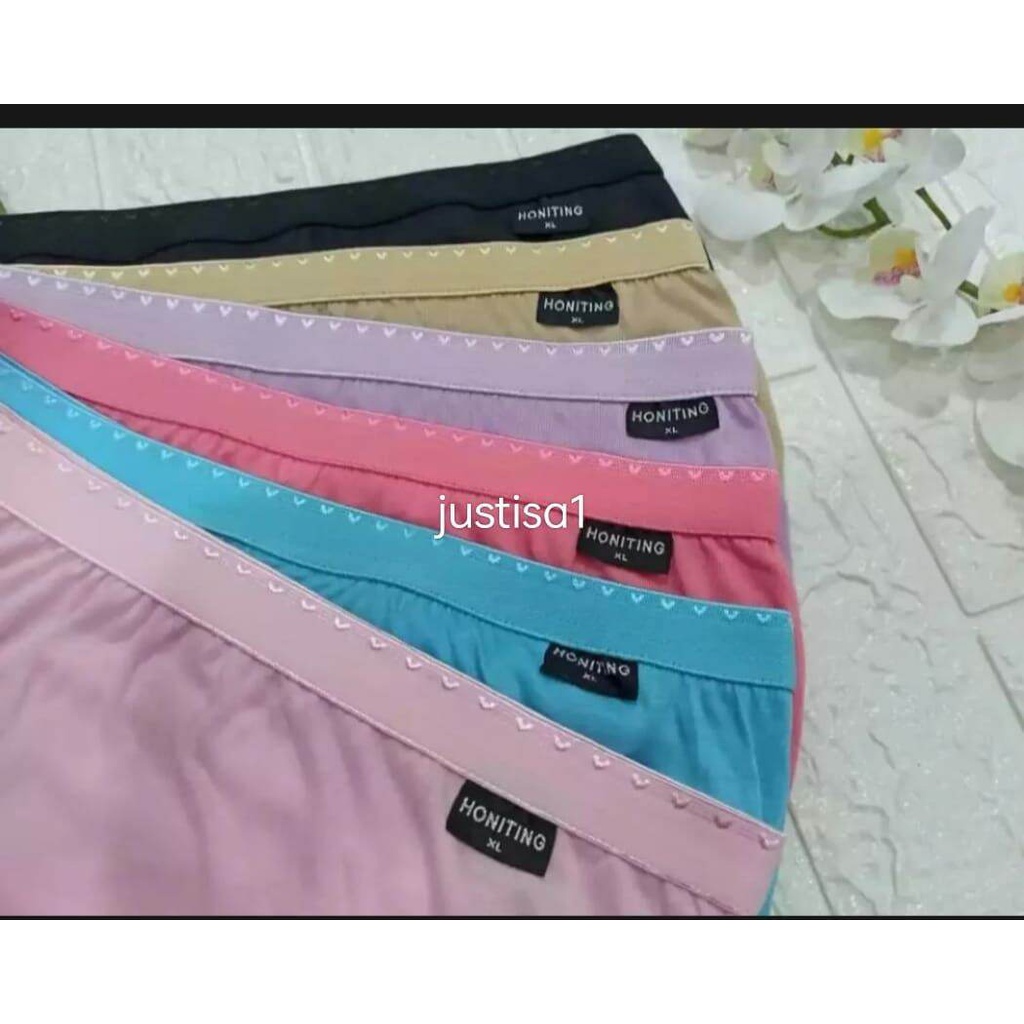 HN..TERMURAH..6 PCS CELANA DALAM IMPORT POLOS CELANA DALAM HONITING CELANA DALAM WANITA IMPORT