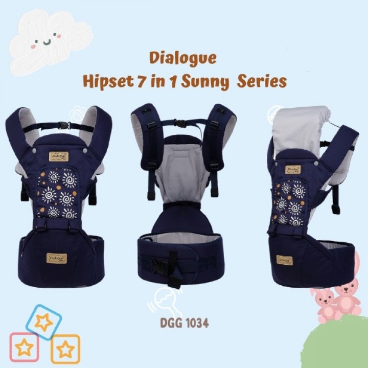 Dialogue Baby Hipseat Airflow 7 in 1 Sunny Series - DGG1034 - Lembut Termurah