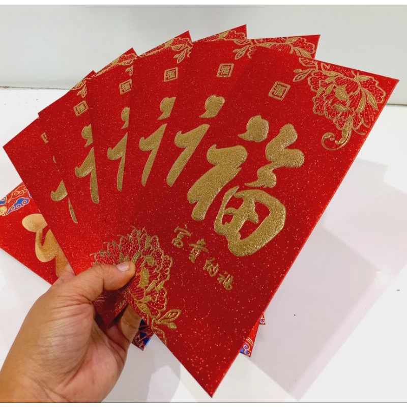 Angpau Fu Jumbo / Angpao Imlek Jumbo / Amplop Imlek Fuk Besar Premium Tebal