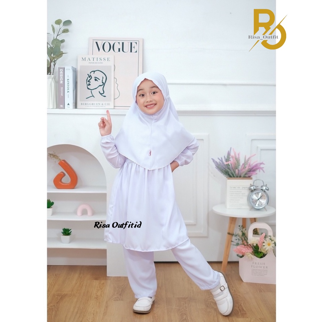 Setelan Anak Perempuan / Setelan Crinkle / Gamis Anak Perempuan Terbaru 2023 / Fashion Anak Cewek / Karina Kids Set