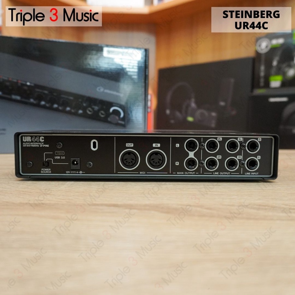 Steinberg UR44C usb 3 32-bit/192kHz Soundcard Recording Triple3music