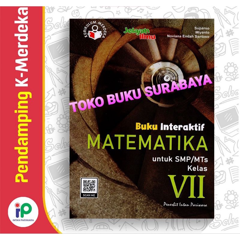 Jual Buku Interaktif Matematika Kelas Vii 7 Smp Kurikulum Merdeka Belajar Tahun 2022 Intan