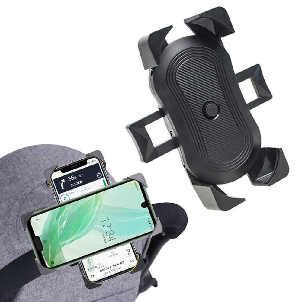 Needway   Holder Handphone Fleksibel Dapat Disesuaikan Untuk Pram Cart Universal Electromobile Hitam Praktis Sepeda Phone Holder