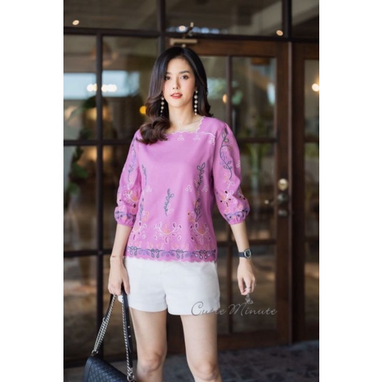 Atasan Blouse Cutie Minute Import Original Bangkok