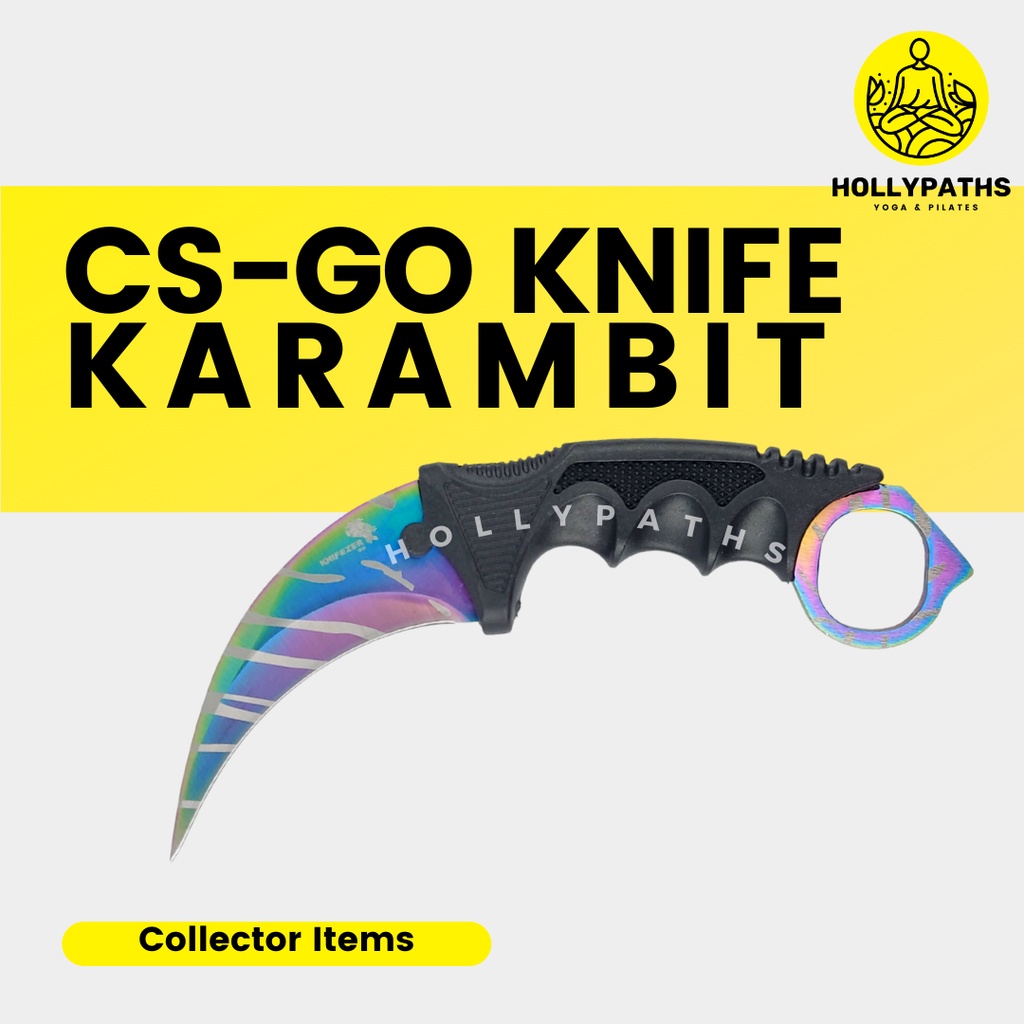 Karambit CS GO / Kerambit CSGO Pisau Hiking Camping Peralatan Survival Item Collector
