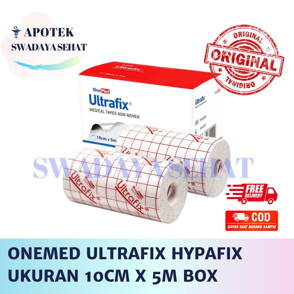 ONEMED ULTRAFIX HYPAFIX BOX Ukuran Panjang 15CMx5M - 10CMX5M - 5cmx5m Plester Perekat Pembalut Luka Hipafik Hipafi Ultra Fix
