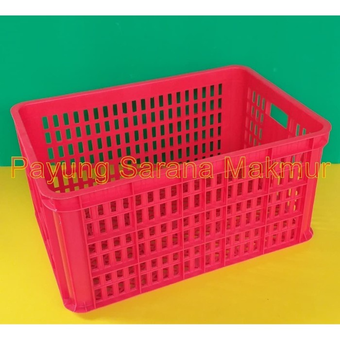 62x43x32 Box Container Rabbit 2006 Plastik Tebal Kuat Kotak Keranjang Krat Industri Sayur Ikan Buah