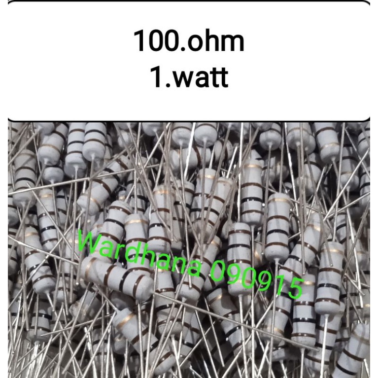 Resistor 100 ohm 1 watt Resistor 1 watt 100 ohm